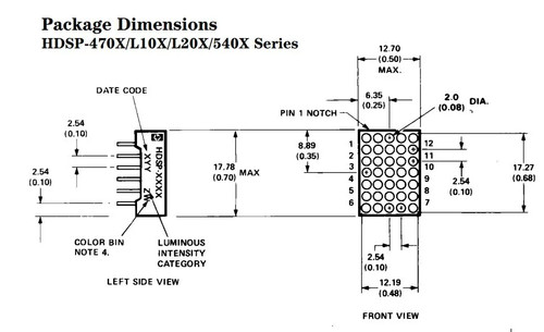 Hdsp 4503 module - -, afficheur