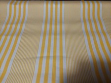 Toile transat store rayures jaunes vendue au mètre largeur 120 cm