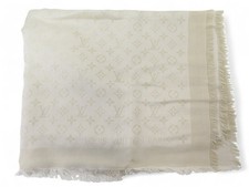 ECHARPE LOUIS VUITTON CHALE MONOGRAM SHINE M74026 SOIE VISCOSE LAINE SHAWL 590€