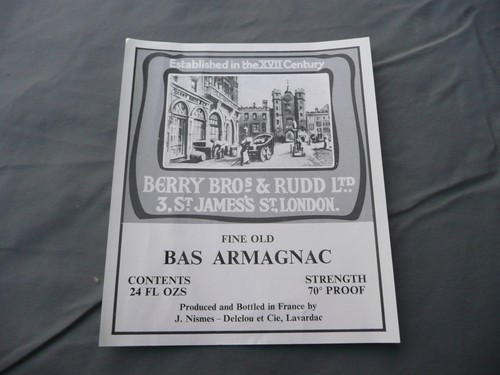 étiquette ancienne bas