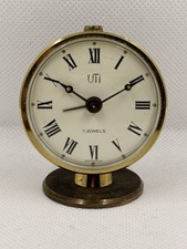 UTI Table Alarm Clock Round   Vintage 
