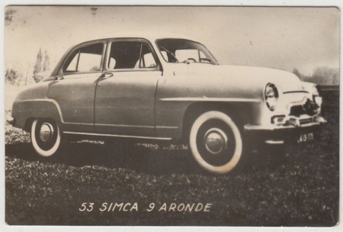 Carte photo simca aronde - carte,