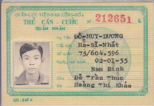Carte identité soldat - identité,