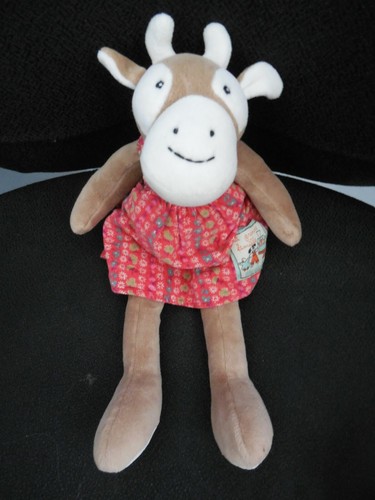 Doudou peluche vache grande - la,