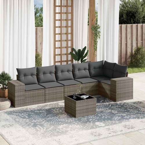 Salon jardin avec coussins - salon,