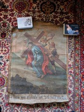 HST CHEMIN DE CROIX, XVIII-XIX ÈME SIÈCLE Simon de Cyrène aidant le Christ 