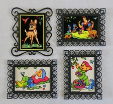 DISNEY, 4 petits tableaux