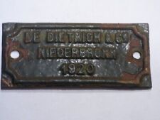 ancienne plaque constructeur