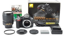 Nikon D5500 AF-S DX 18-140mm VR Zoom Lens Kit [MINT in Box] 24.2MP Camera