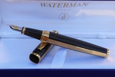 Grandiose stylo plume 18 kts Waterman EXCEPTION big size NIGHT AND DAY