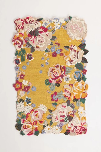 Araceli floral doré moderne - floral,