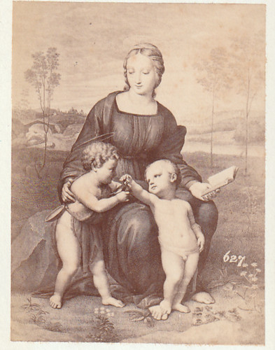 Photo cdv raphael madonna - raphael,