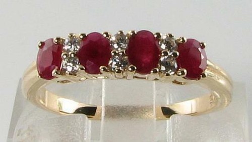 Bague jonc éternité 9k - en, or