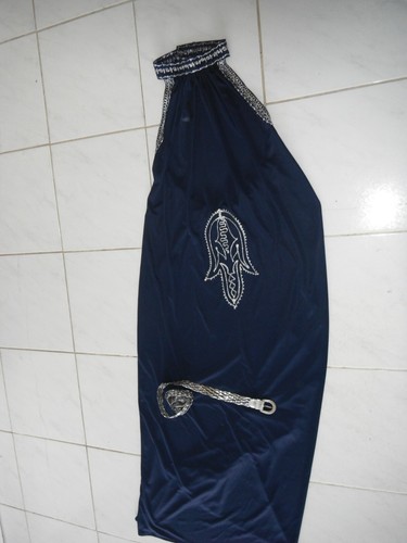Robe longue hotesse bleue - longue,