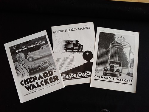 Publicité chenard walcker - 3, s