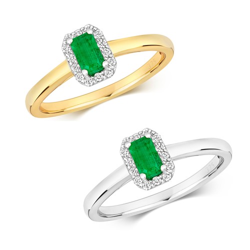 Bague solitaire blanc jaune - solitaire, blanc/jaune