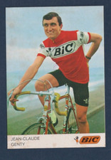 CYCLISME carte  cycliste JEAN-CLAUDE GENTY équipe BIC