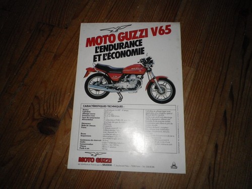 Moto guzzi v65 brochure - guzzi,