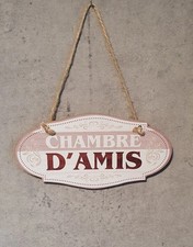 Plaque de porte chambre d'amis, décoration murale chambre, déco vintage maison