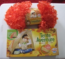 tente aventure  + camouflage Buky pour 5 ans et +     NEUF