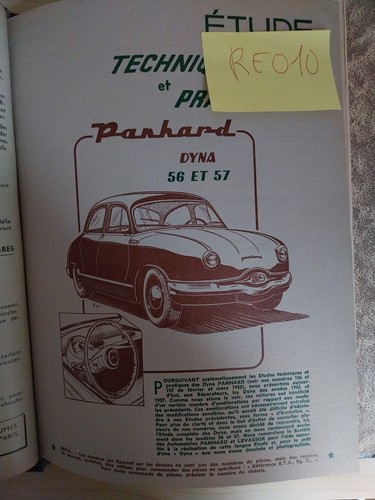 Revue technique panhard dyna - revue,