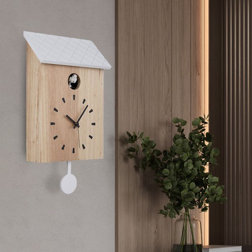 Horloge murale bois coucou - en,