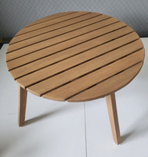 CASA Table lounge ronde en bois Ø 52 cm H 32 cm réf MARYS