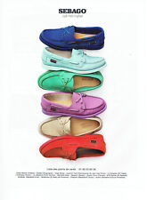 Publicité Advertising 088  2015   chaussures Sebago