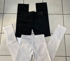 LOT 2 JEANS  NOIR ET BLANC