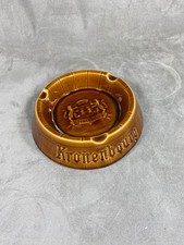 RARE 1950s Brown Ceramic Kronenburg Large Ashtray