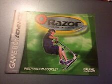 Razor Freestyle Scooter Manual Nintendo Gameboy Advance GBA Game Boy