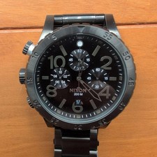 Montre chronographe à quartz noir NIXON