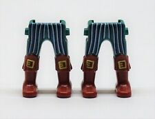 2 X Jambes Pantalon Vert Rayé Bottes Playmobil > Espagnol Garde Pirate Ritter