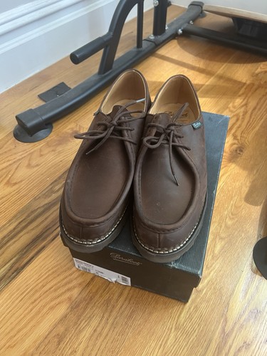 Paraboot michael brown leather - brown,