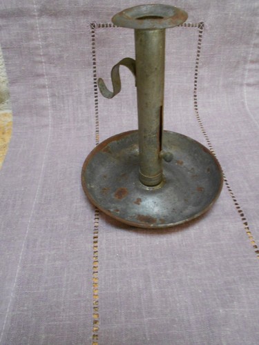 Ancien bougeoir tole dit - ancien, en