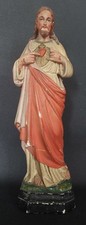 Statue Christ sacré coeur fin