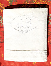 Ancien drap en métis coton