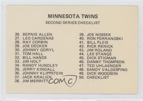 1978 brf frisz minnesota twins - 1978,