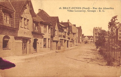 Cpa bray dunes rue - cpa,
