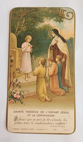 Ancienne image pieuse - , souvenir