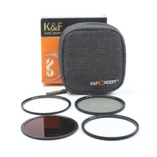 K&F Concept Magnétique Filtre Ensemble 3x 82 MM ND1000 / CPL / UV + Neuf