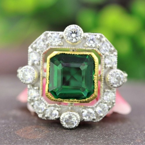 5ct art déco ancien vert - art,