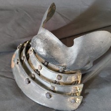 Masque De Visage Samurai Hanbo Edo Japonais Kabuto Yoroi Menpo-H0722 Antique