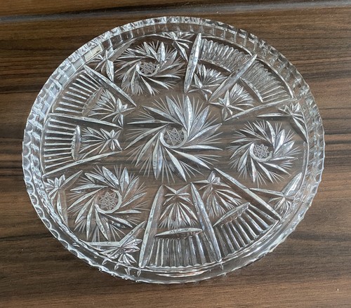 Grand plat rond verre - grand,
