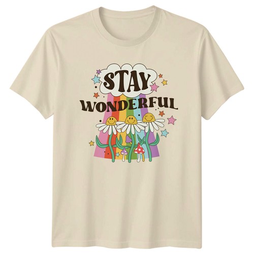 Stay wonderful retro flower - retro,