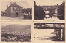 Lot de 4 cartes postales anciennes old postcards ORNANS DOUBS usine OERLIKON