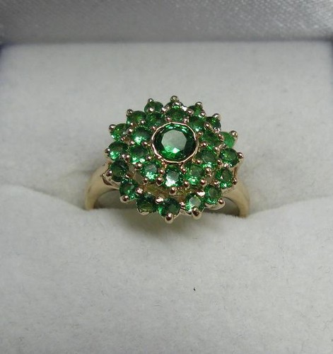 Bague t56 fleur marquise pavé - bague,