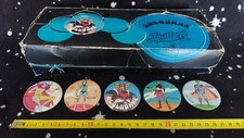 GOLDORAK Vintage 80’s Rare Boîte Antenne 2 Présentoir Magasin + Badges popy jap