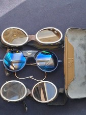 Vintage : Lunettes glacier JULBO monture métal TBE + 2 paires lunettes ski alu