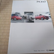 Catalogue Subaru Pleo